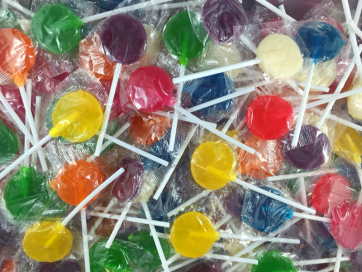 Mix Colour Flat Pops 1kg Bulk Lollies Bag for Lolly Buffet - Lolliland