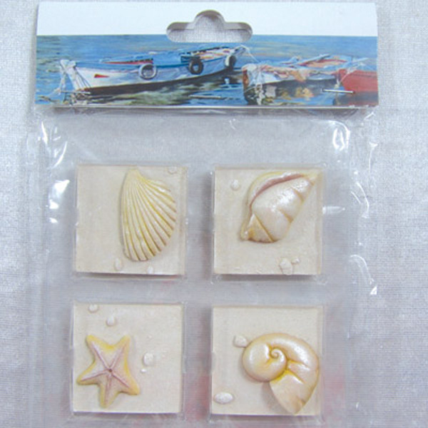 Fridge Magnet (Set of 4) - Shells 44x44cm