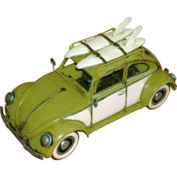 Old Bug with White wall tyres & Surf Boards- Yellow