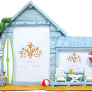 Beach Hut Twin Frame with Surf Boards