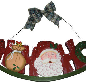 Hanging Letters Plaque HO HO HO