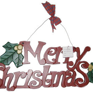 Hanging Letters Plaque - Merry Christmas