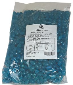 Blue Jelly Beans - Blueberry 1kg Bulk Lollies Bag for Lolly Buffet - The Lolly Shop