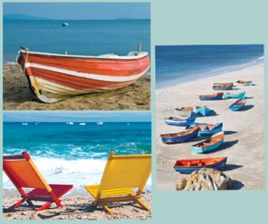 Canvas Print - Beached (Set of 3) - 40x5