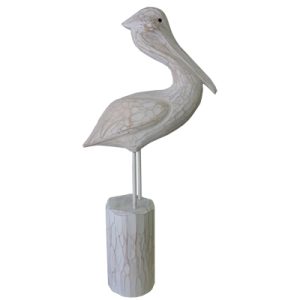 Pelican On a Mooring Pole Large 56x26x 11cm