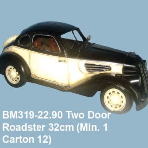 Two door Old Roadster Sedan - Black & White