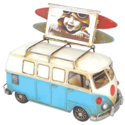 Blue Kombi Photo frame and Money box Blue - 20.5cm