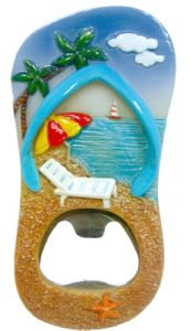 Thong Bottle Opener W Beach Umbrella