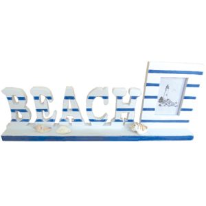 Photo frame Blue  & white Stripe