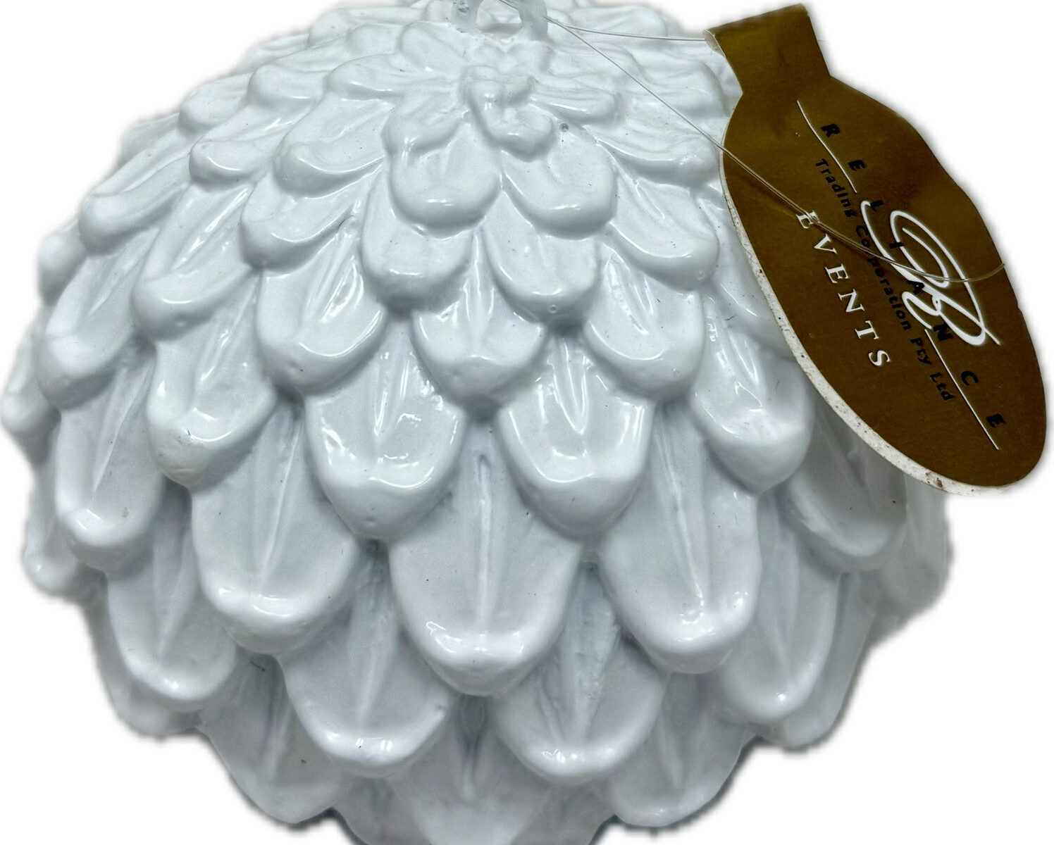 Christmas tree ornaments pine cone ball