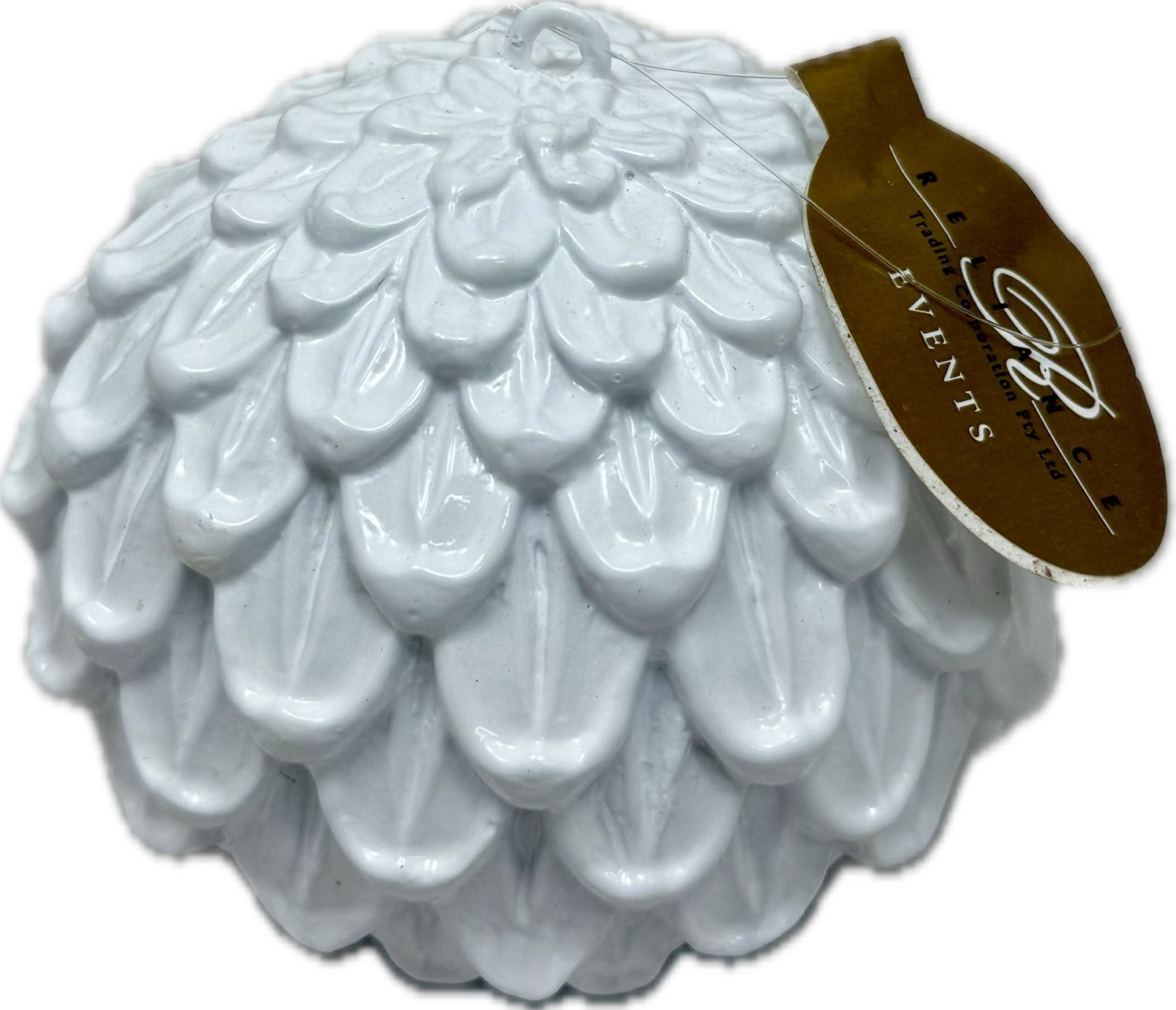 Christmas tree ornaments pine cone ball