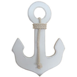 Anchor with Rope - White 35cm