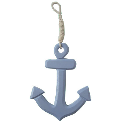 Small Anchor w Rope Hanger 375cm - Blue