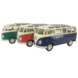 1962 VW Kombi Samba Bus diecast - window box - 3 colors Mixed pack of 12