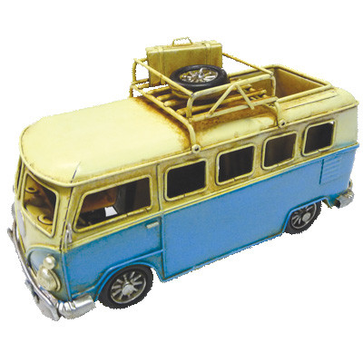 Old Hippie Van Pen Holder Blue 20cm