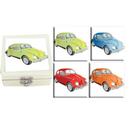 Ceramic Coasters (Set of 4) - VW Beetle Boxed