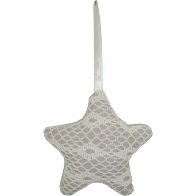 Fabric hanger Starfish 14x15cm