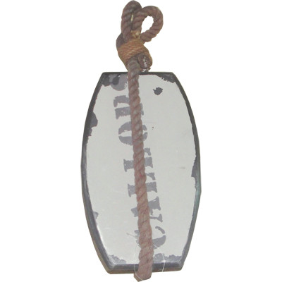 Wooden Boat Pulley Decoration- Retro White 20cm