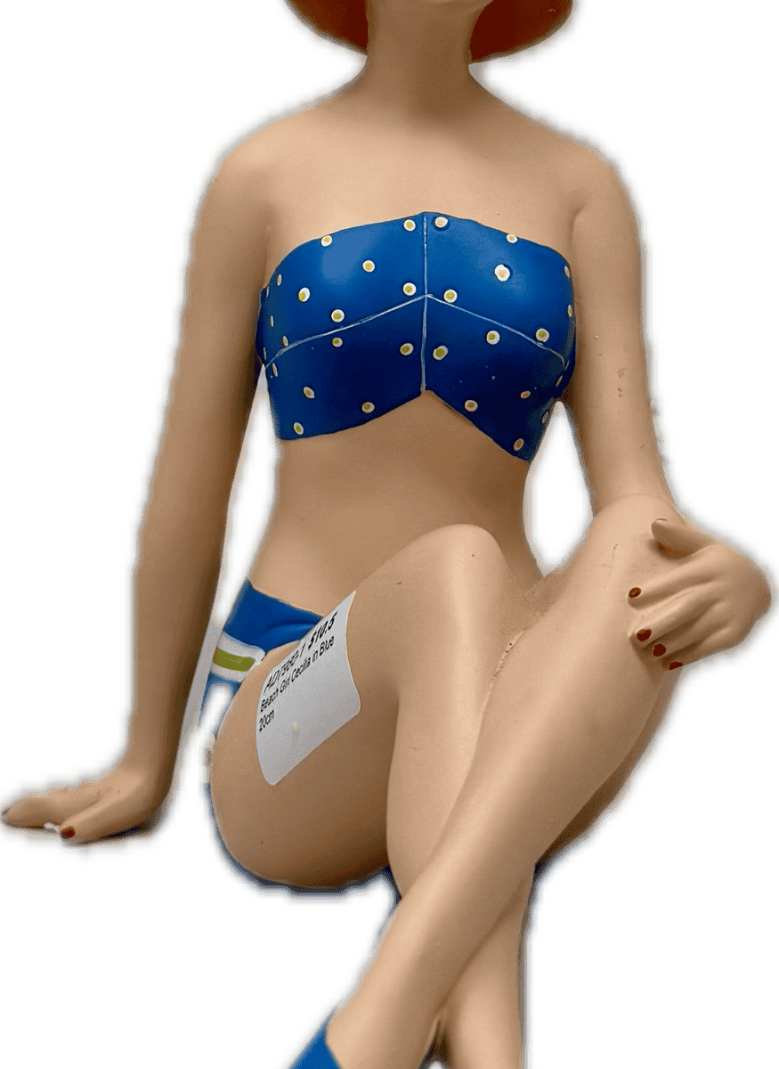 Beach Girl Cecilia in Blue 20cm - Beach Decor