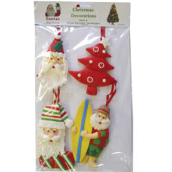 Christmas Tree Decorations (set of 4) – D – approx. 7-10cm