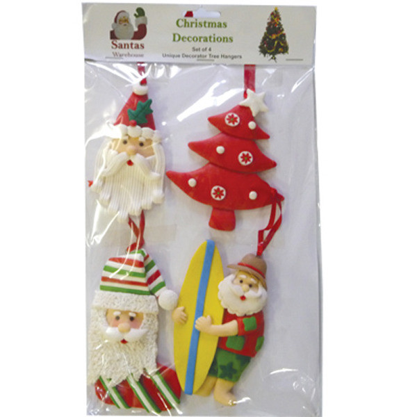 Christmas Tree Decorations (set of 4) – D – approx. 7-10cm
