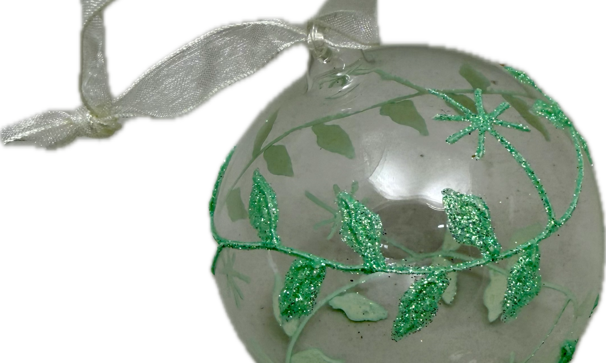 Clear glass Christmas Bauble