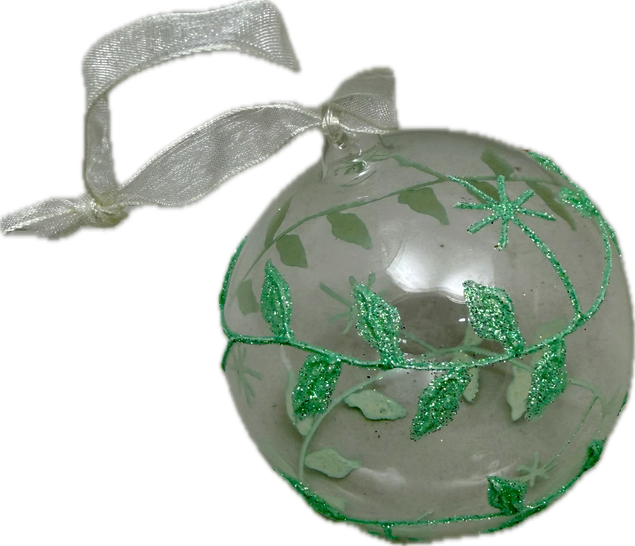 Clear glass Christmas Bauble