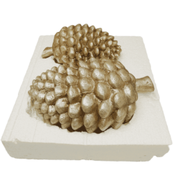 Coastal XL Gold Pinecones - Set of 2